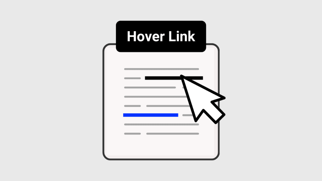 hover mouse link color