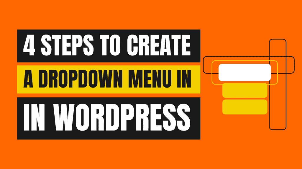 how to add a drop down menu in wordpress