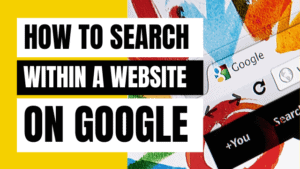 how to search within a website on google
