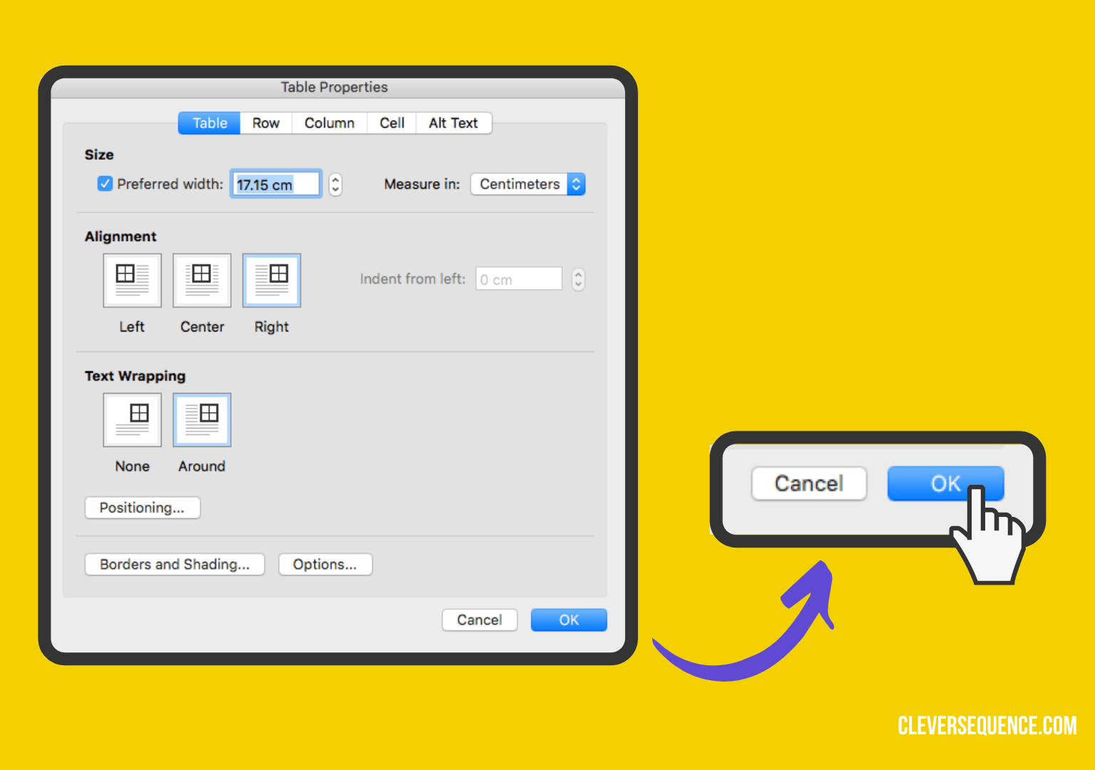 how-to-center-a-table-horizontally-in-word-in-a-few-steps