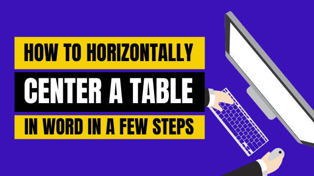 how to center text in word vertically and horizontally