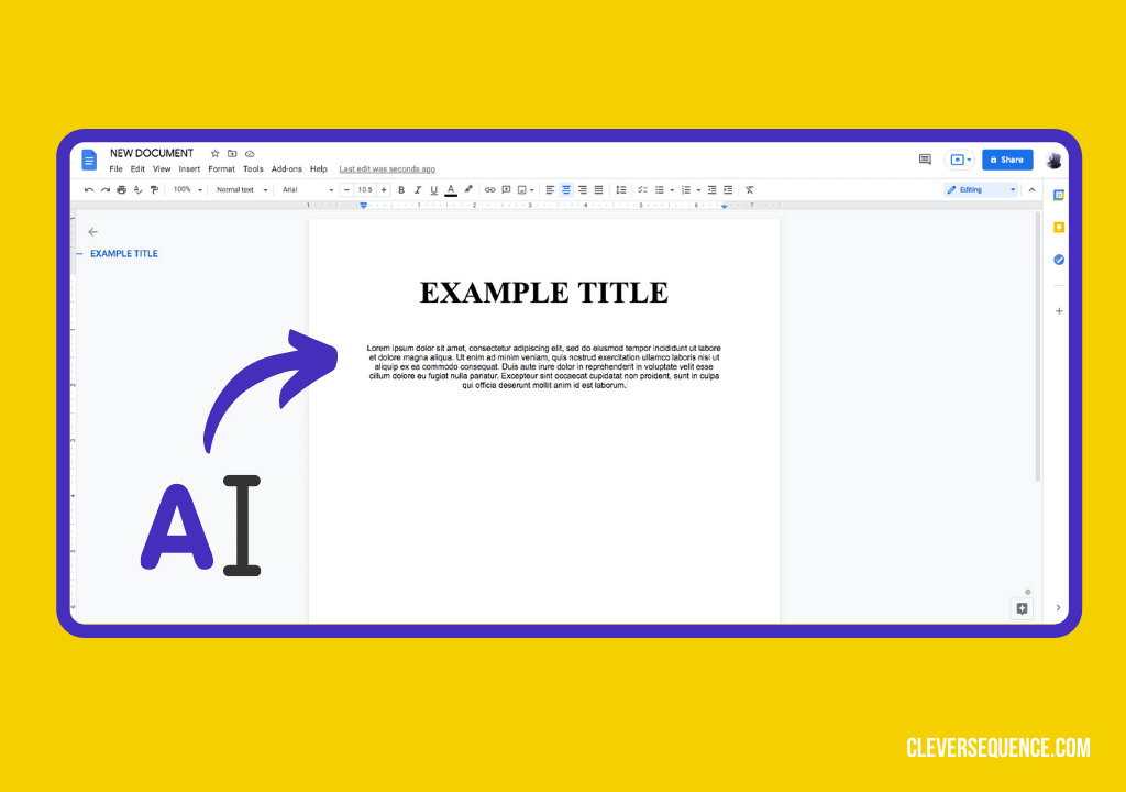 Step 1_ Add the Main Text - how to make a flyer on google docs