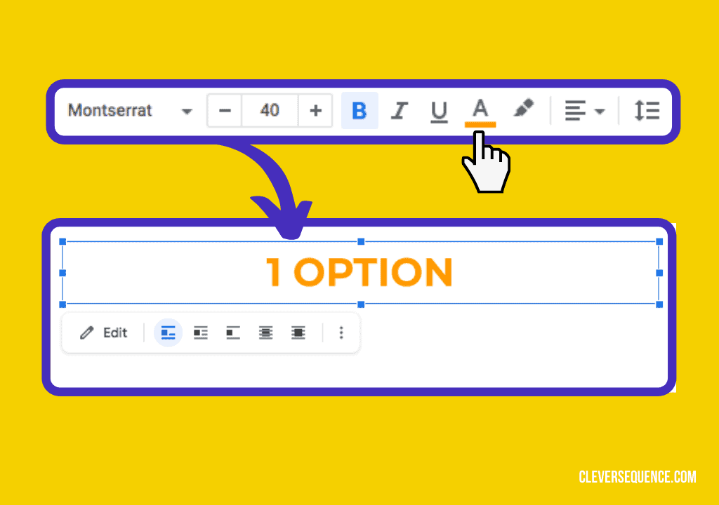 Step 4a_ Change the Font Size and Color - how to make a flyer on google docs