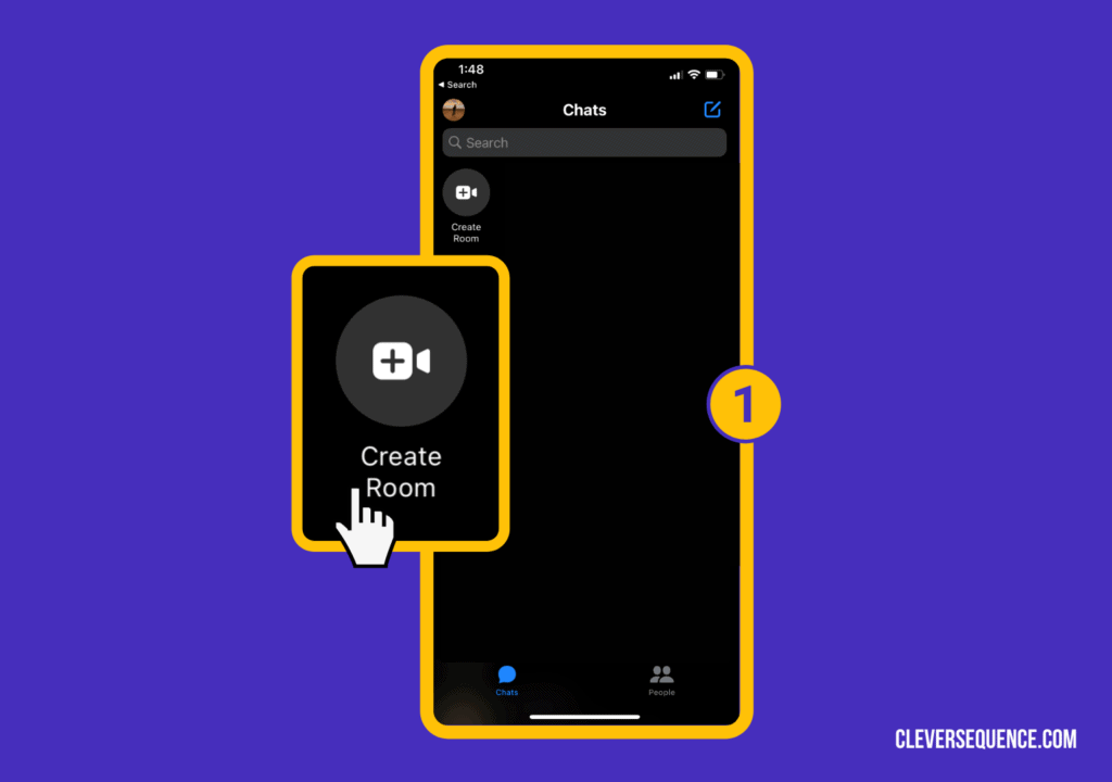 Create a New Room - how to make a three way call on android