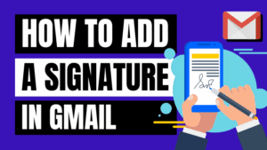 how to add a signature in Gmail on Mac