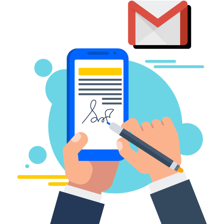 how to add a signature in Gmail on iPhone
