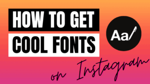 how to get cool fonts on Instagram story