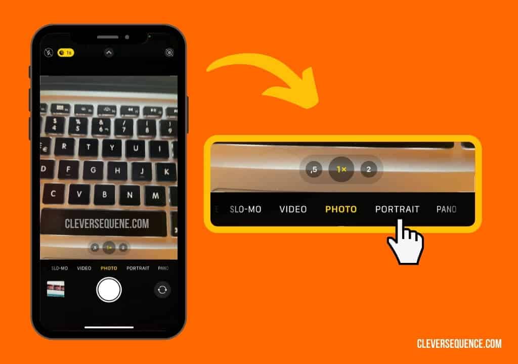 portrait mode on iphone - How to blur out parts of a picture
