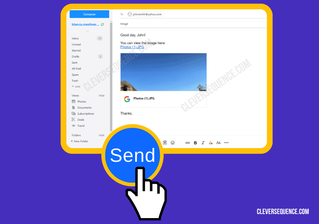 send the email with the large file how to send large files via email attachment