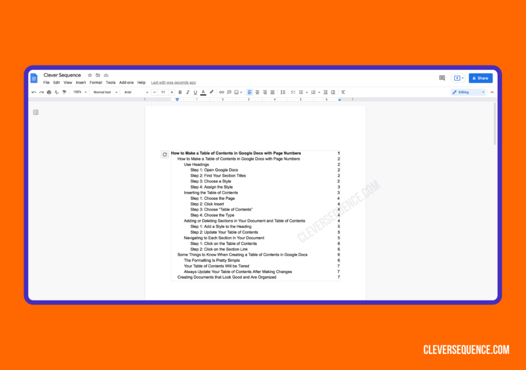 this is How to Make a Table of Contents in Google Docs With Page Numbers