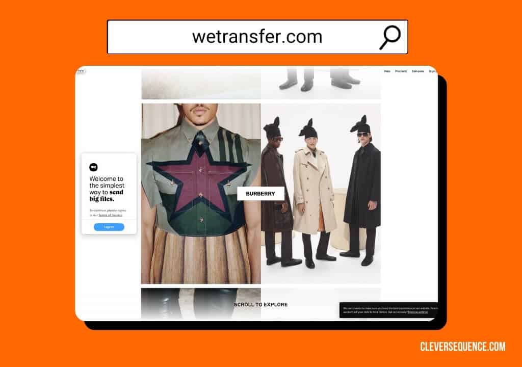 wetransfer - how to send large files via email attachment