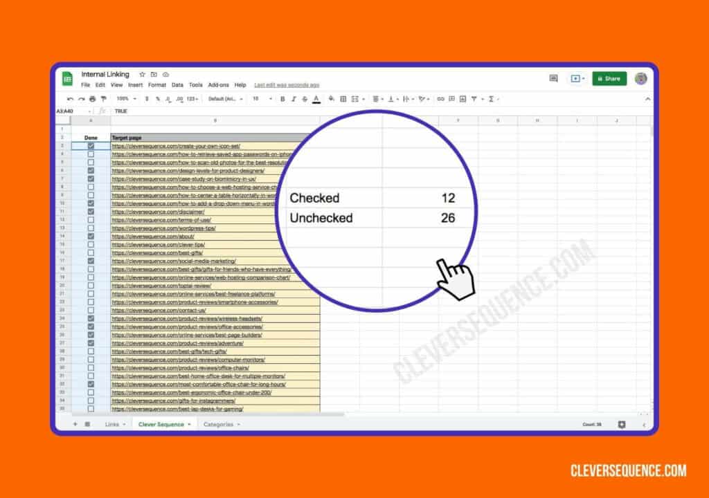 Google Sheets if the checkbox is checked