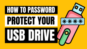 how to put a password on a flash drive without software
