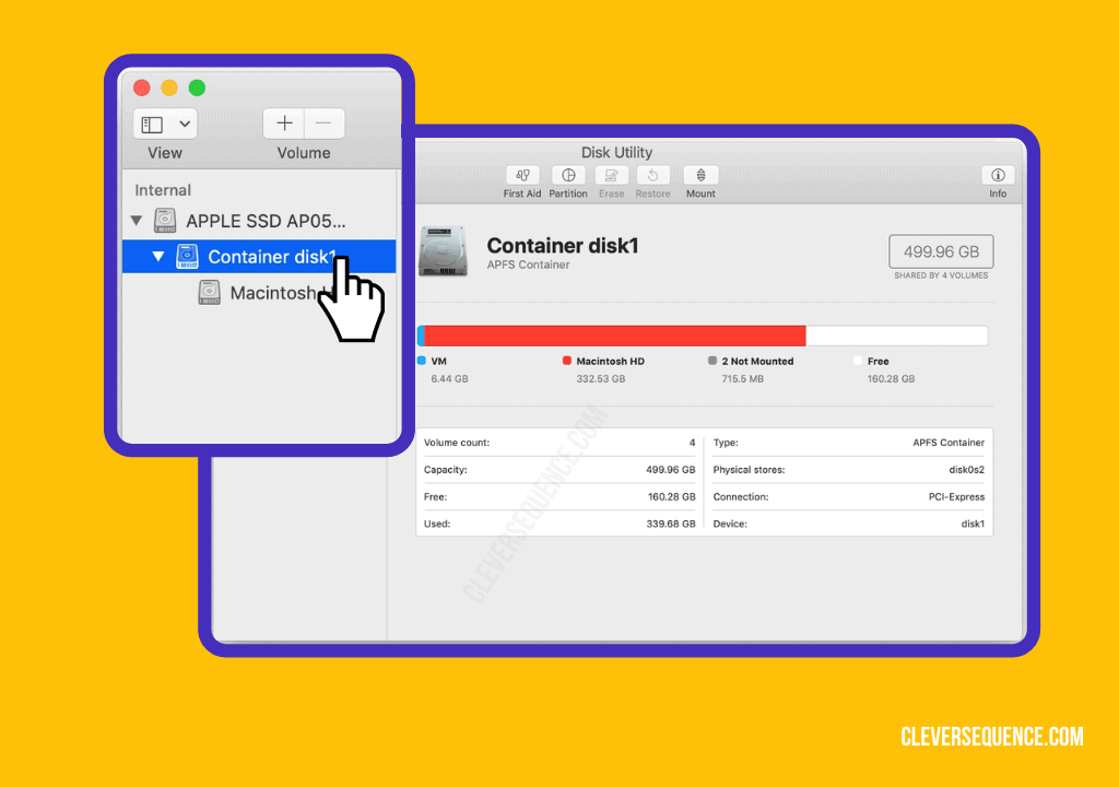 on the disk utility app select the flash drive you would like to reformat