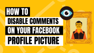 how to disable comments on Facebook profile picture