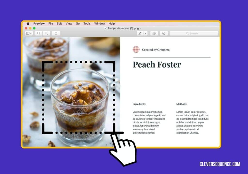 how to download an image from Google Slides - select the portion of the image you want