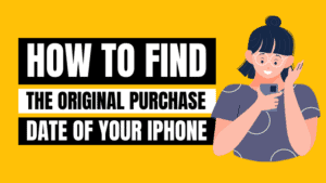 how to find purchase date of iPhone