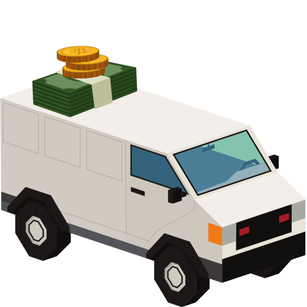 cargo van with money on top - how to make money with my cargo van how do I start my own cargo van business
