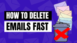 how to delete emails fast on Gmail