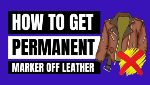 how to get sharpie off leather