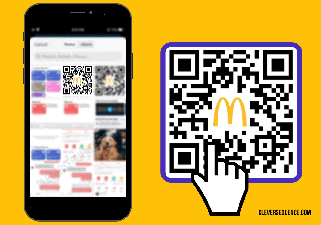 Choose the image that contains the QR code that you need to scan
