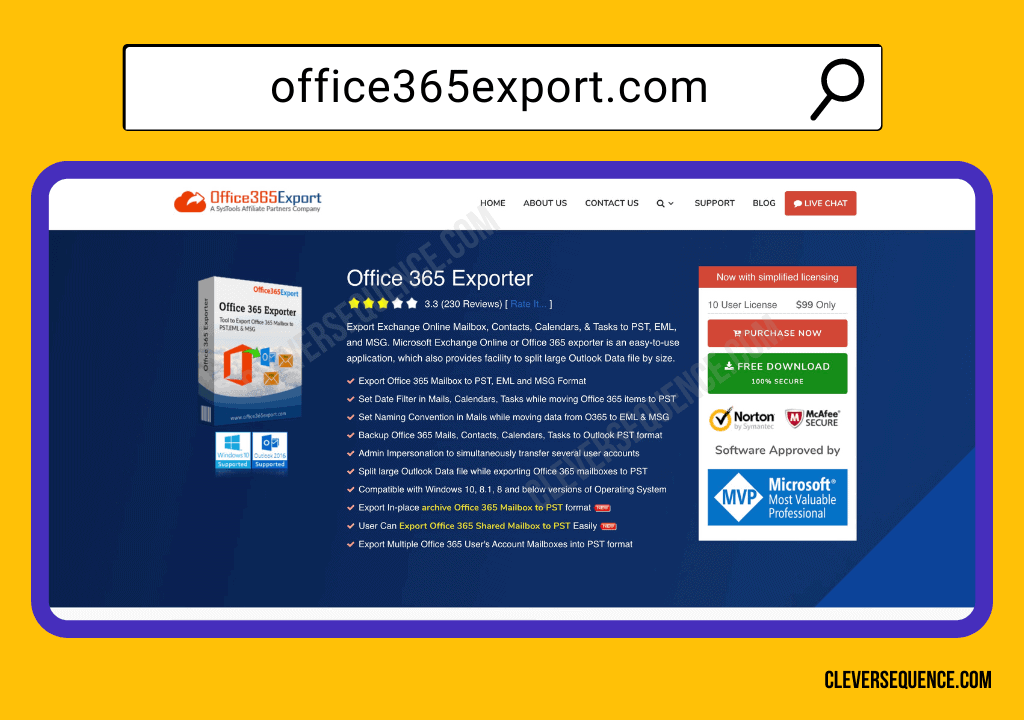 Download and open the Office 365 Export Tool how to save emails from Outlook 365 to hard drive