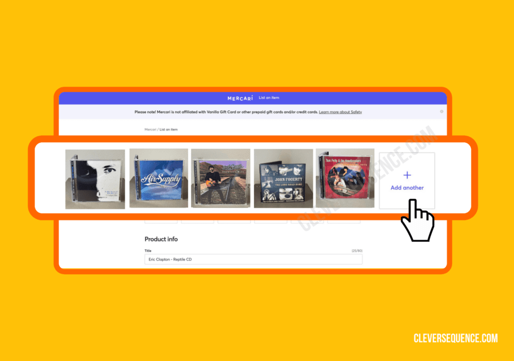 edit your current listing and create the bundle add pictures - how to bundle on Mercari