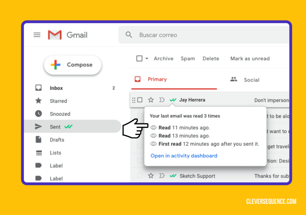 it will show you how many times your email was read and when - how to know if someone blocked you on Gmail