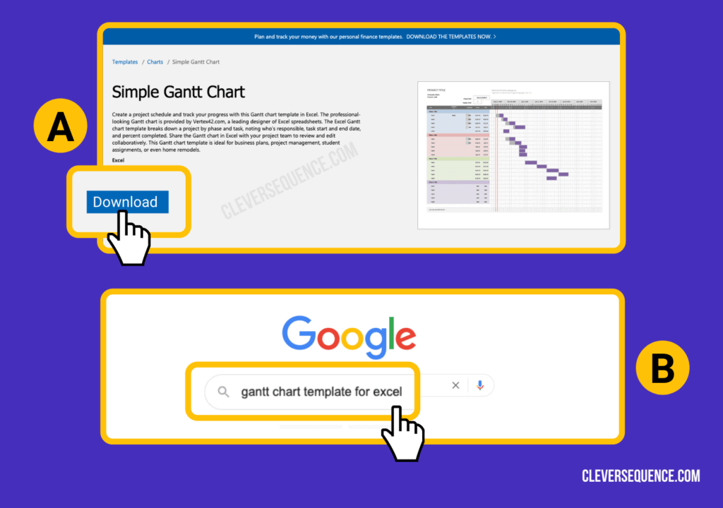 simple gantt chart and click on download search for gantt chart template for excel - product roadmap template for Excel