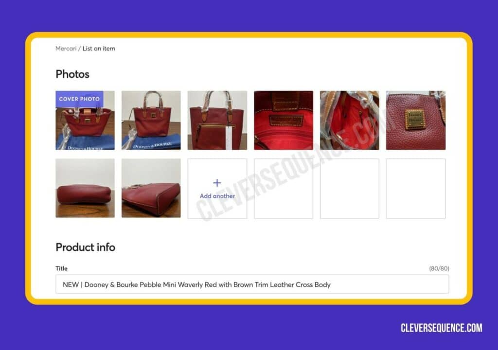 take multiple pictures of multiple angles of your item - how to sell on Mercari fast