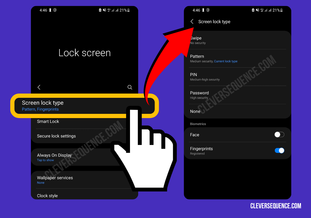 Click Add a Screen Lock if your Android does not already have one Use the onscreen directions