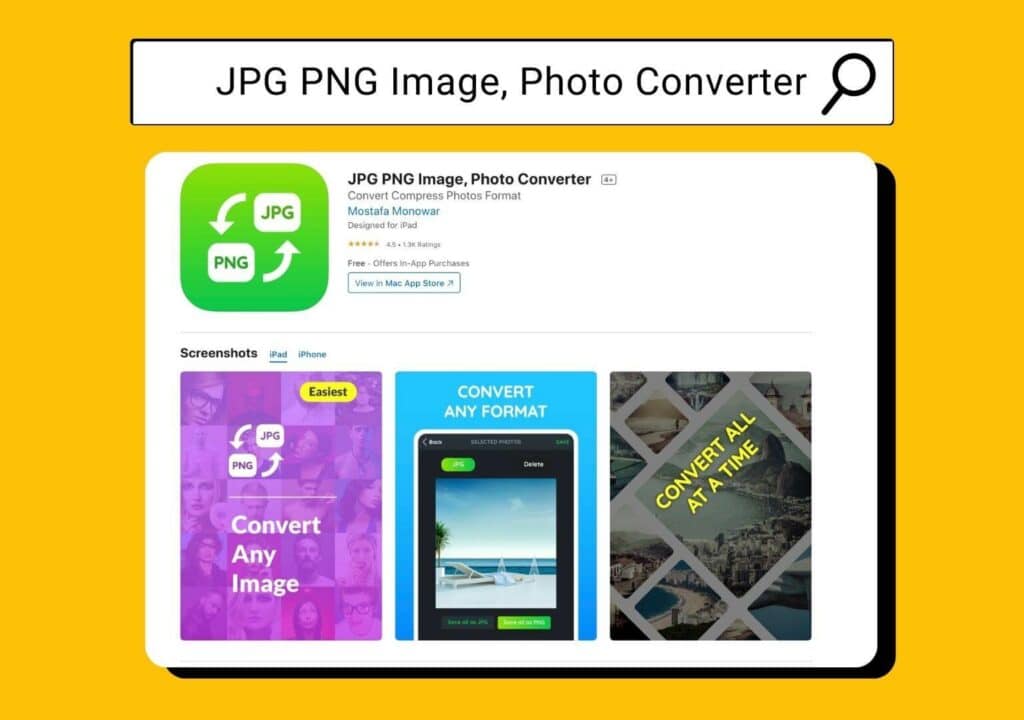 JPG PNG Image Photo Converter - how to convert an image to PNG on iPhone