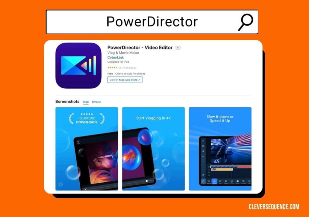 PowerDirector how to enhance video quality on iPhone