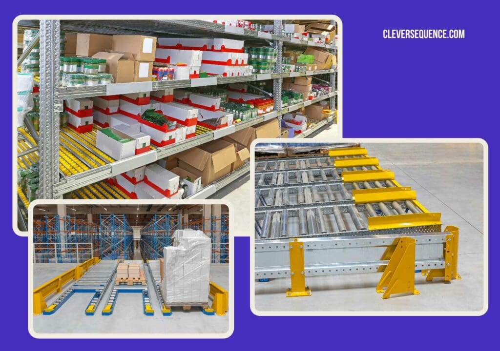 gravity flow tracks wearhouse shelves packing station ideas warehouse packing station layout