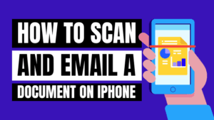 how to scan and email a document on iphone