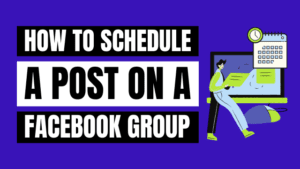how to schedule a post on facebook group