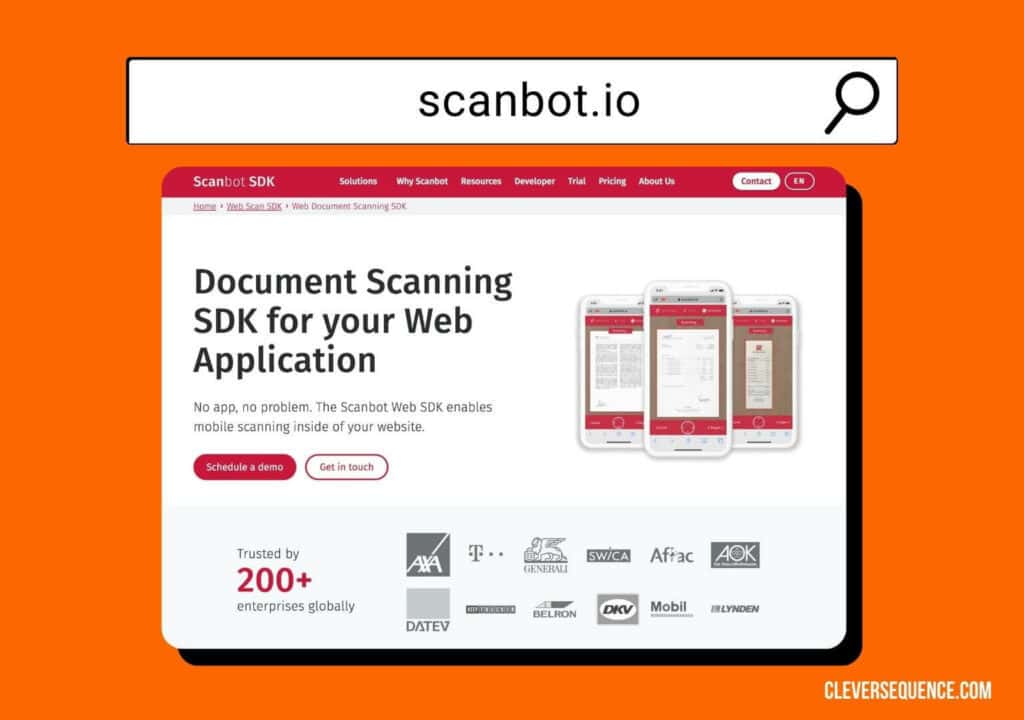 scanbot how to save scanned documents on iPhone