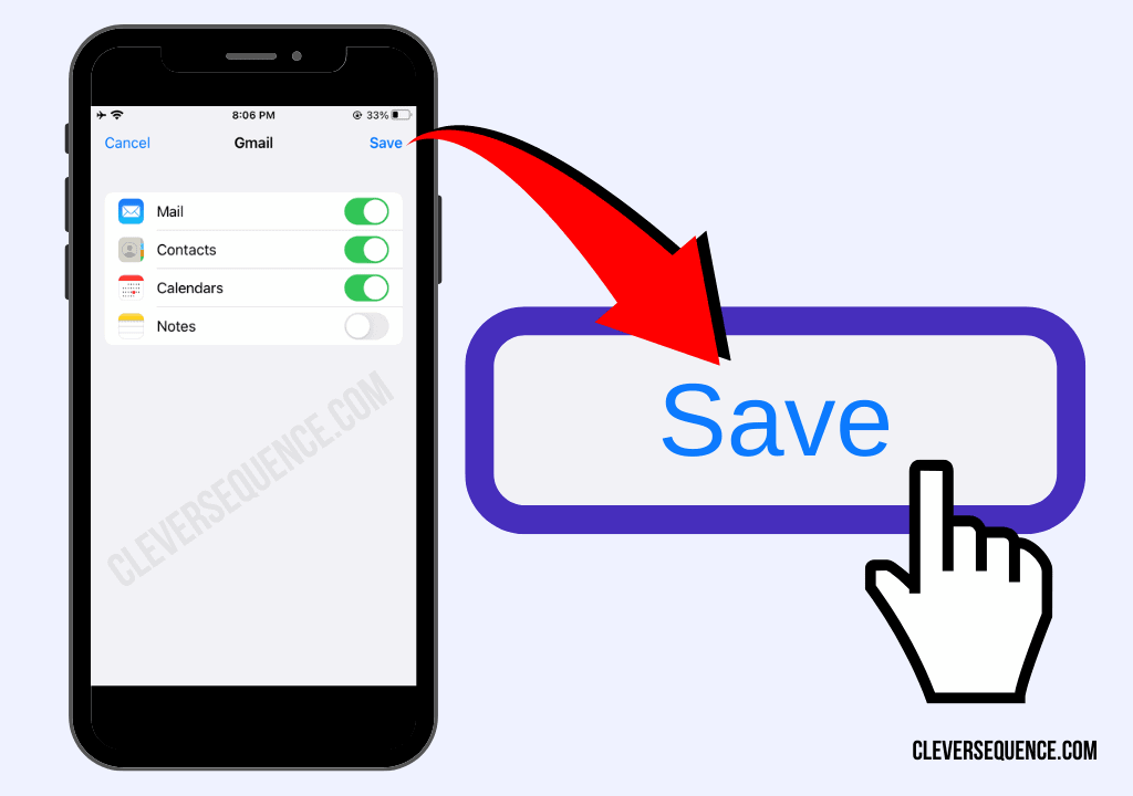 youll want to click on the Save button which is located on the topright hand side of your iPhone screen