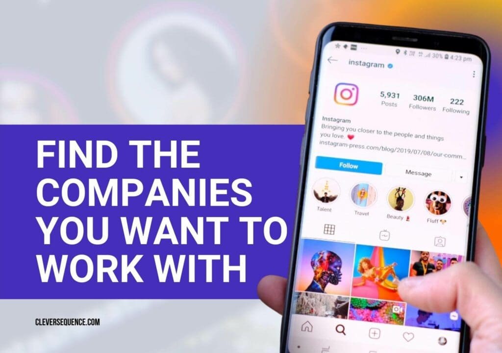 Find the Companies You Want to Work With how to get noticed for modeling on Instagram