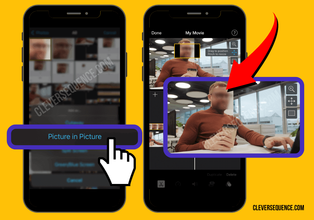 Import the image into your project how to blur part of a video on iPhone
