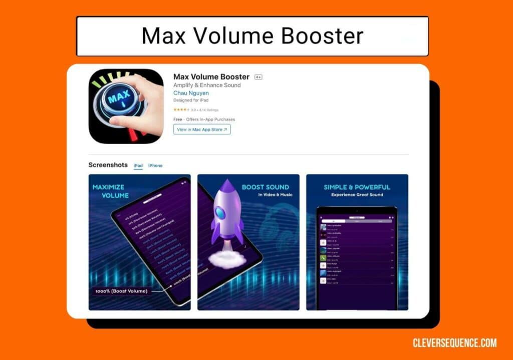 Max Volume Booster how to make a video louder on iPhone