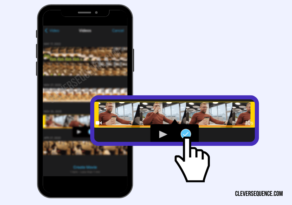Upload the appropriate video to your timeline how to blur a video on iPhone for free how to blur part of a video in iMovie