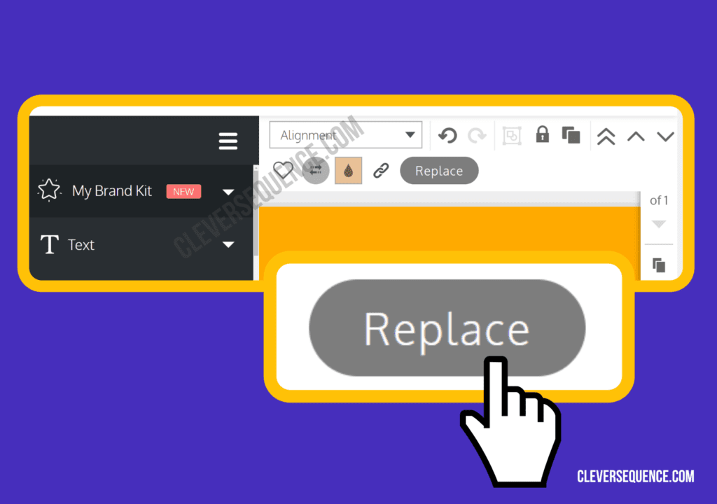 Use the replace tool to change any icons and font styles