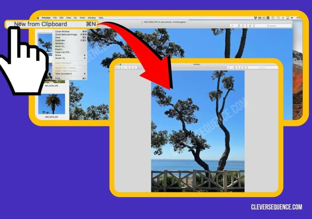 click on file and then new from clipboard how to make a picture collage on computer