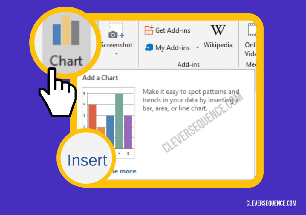 click on insert then chart how to make an infographic in Word