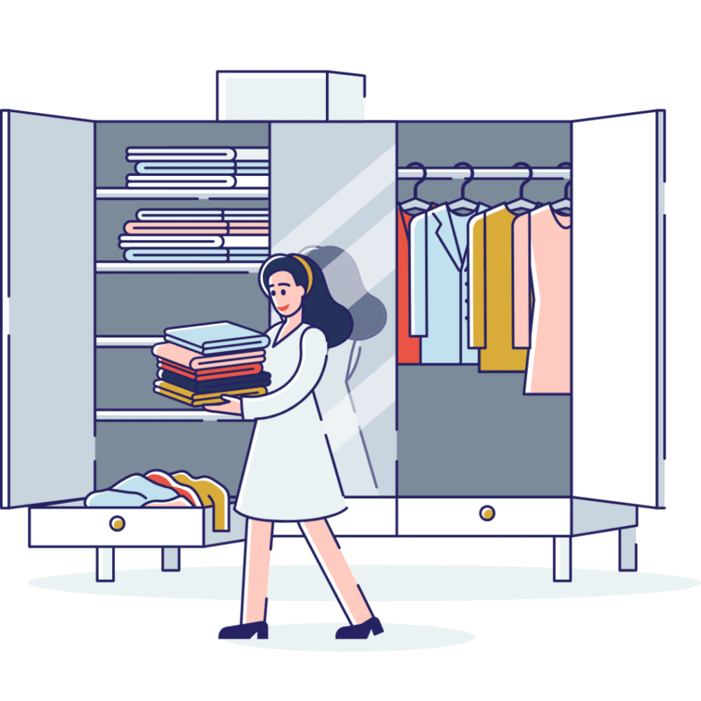 professional organizer organizing clothes of a closet how to become a personal organizer