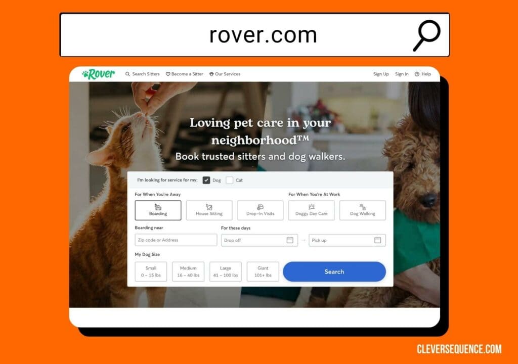 rover how to make money walking dogs
