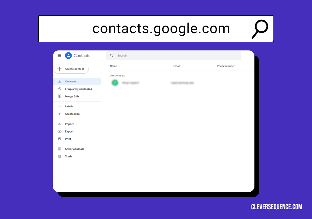 Go to contacts dot google dot com on your browser Google Docs label template