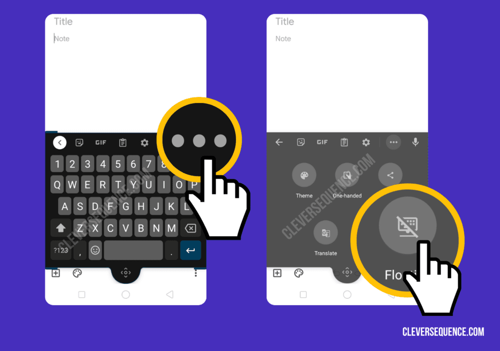 Open Gboard on your Android increase keyboard size android