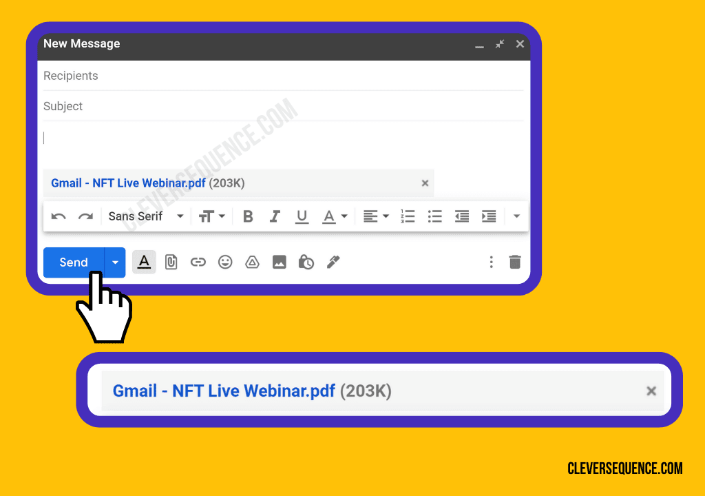 Send Your Email how to attach an email to another email in Gmail